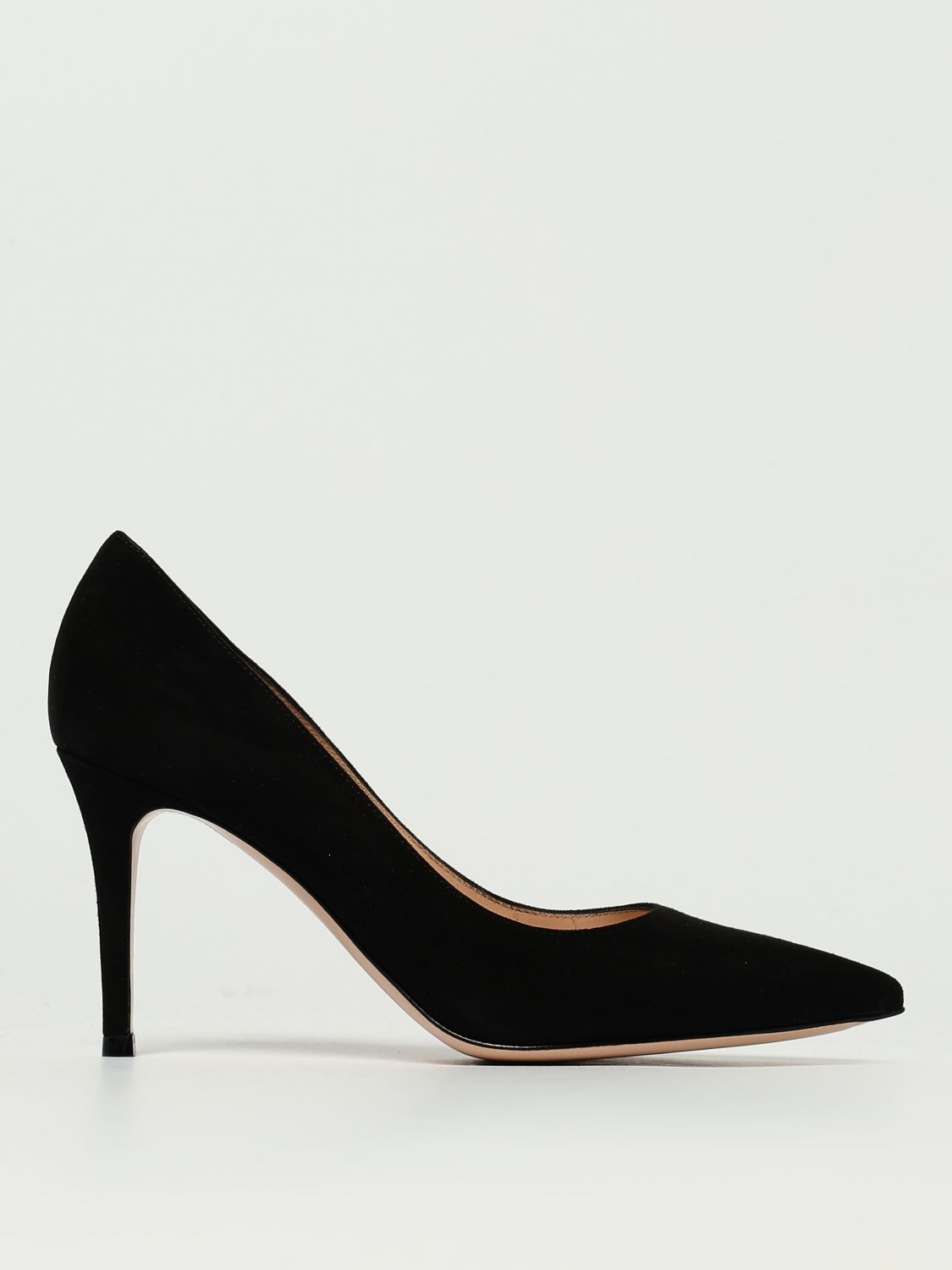 Gianvito Rossi Gianvito 105 Pointed Toe Pumps In Black Leather In Black