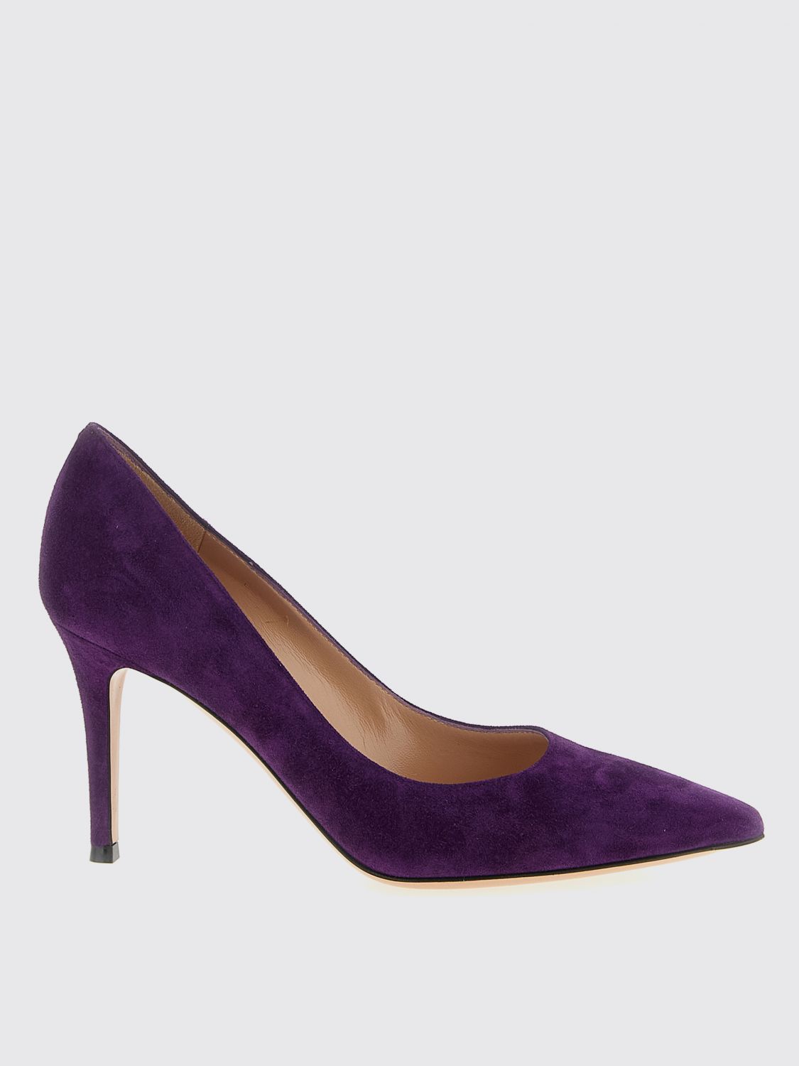 Gianvito Rossi 85mm Pointed Stiletto Pumps In Purple