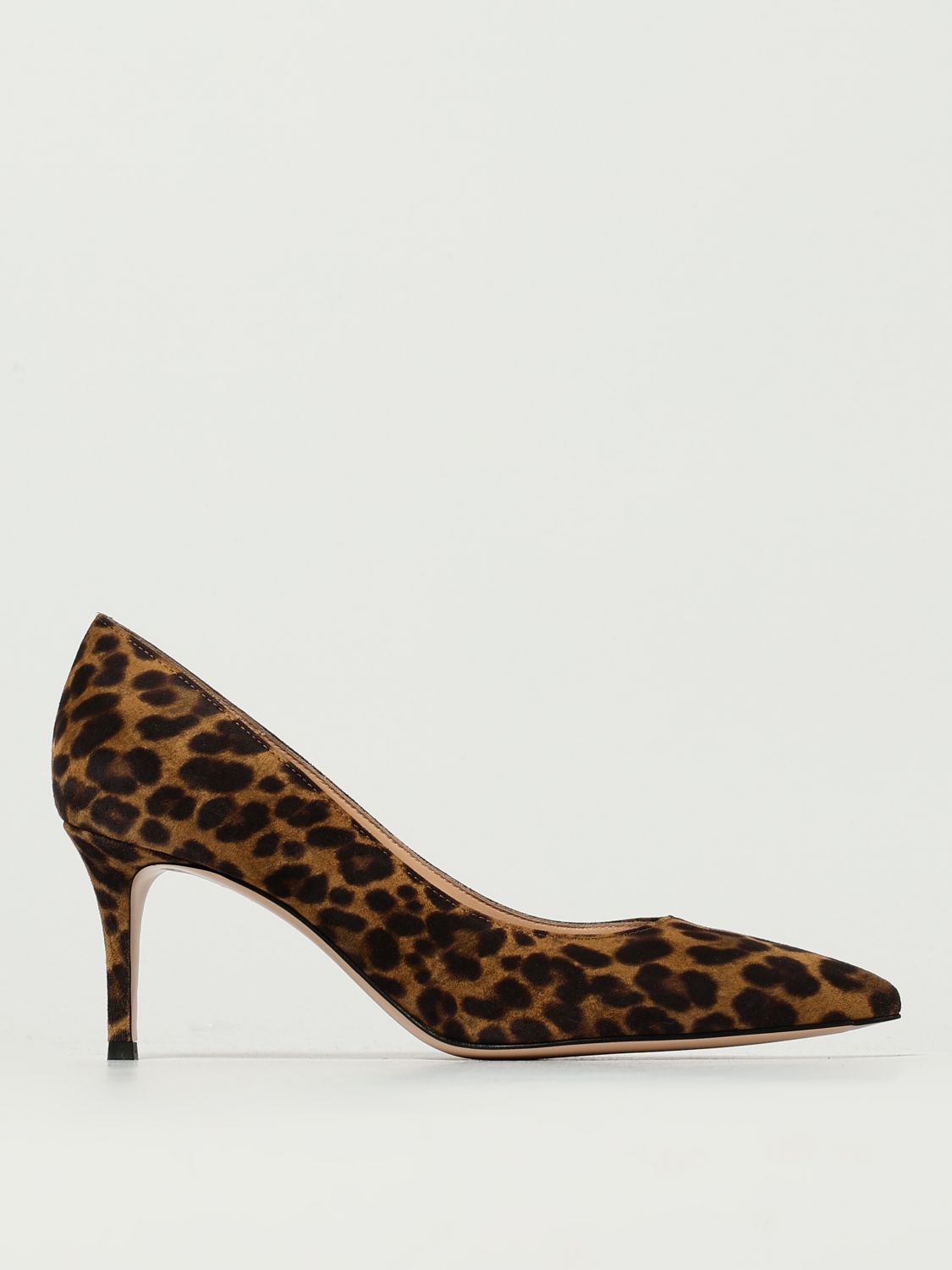 Gianvito Rossi Gianvito 70 Leopard-print Suede Pumps Shoes In Brown