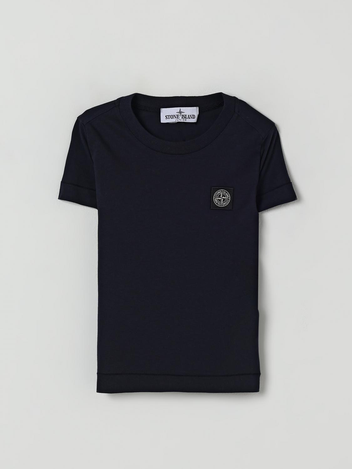 Stone Island T-shirt  Junior Kids Color Blue In Black
