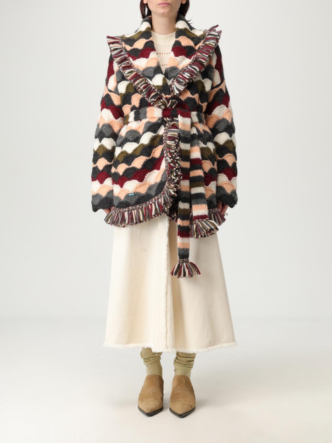Alanui Shattered Stripes Cardigan Knitwear Multicolor In Multi