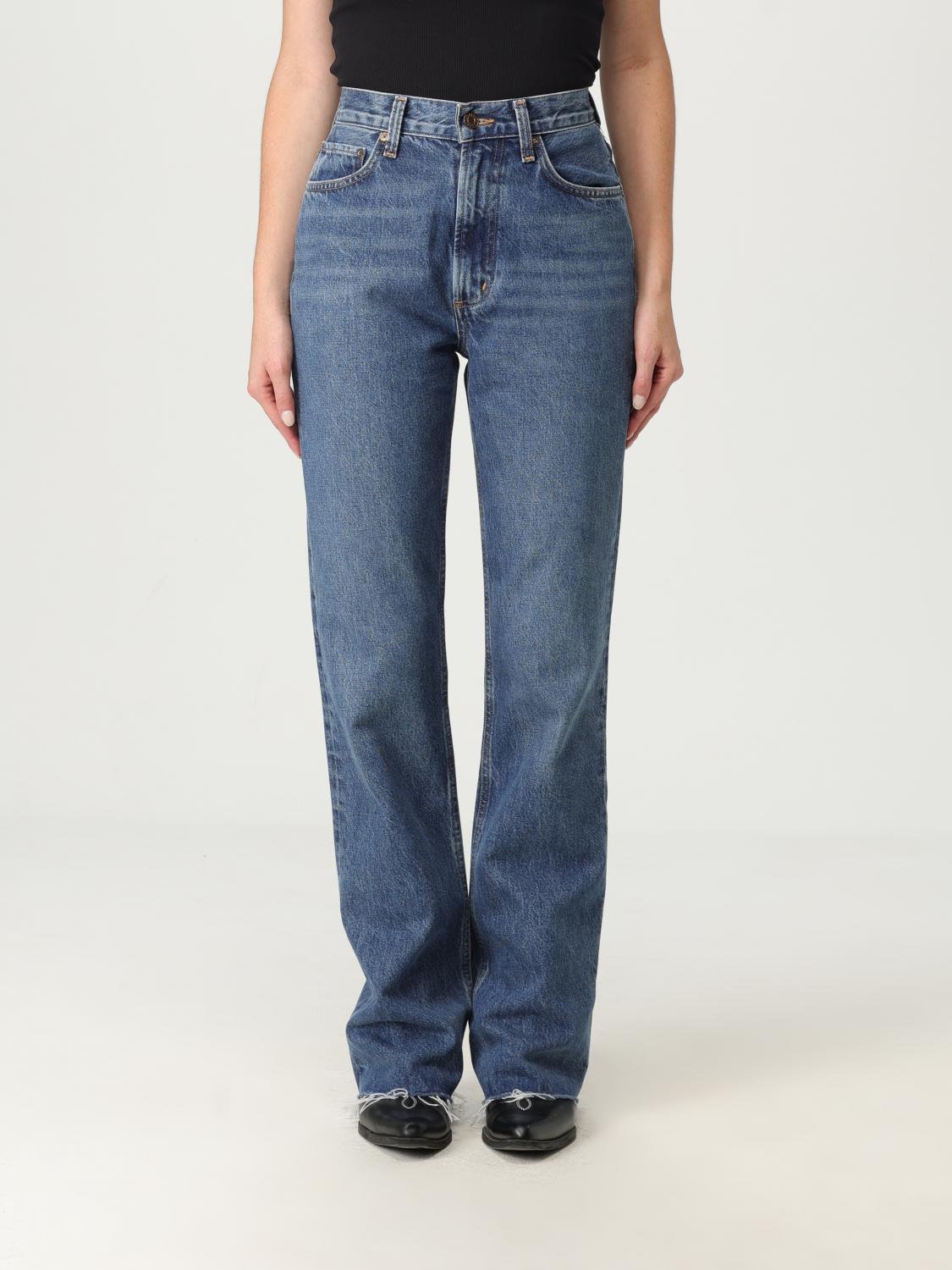 Agolde Valen High Rise Slim Boot In Blue
