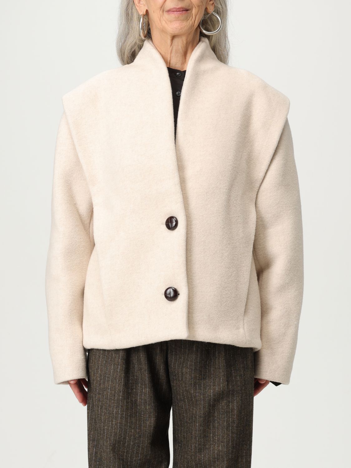 Isabel Marant Dyogo Coat In Neutral