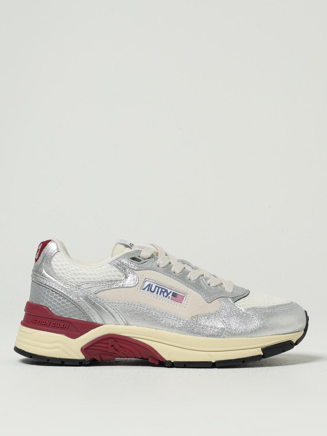 Autry Hyperway Low Mesh And Suede-trimmed Metallic Leather Sneakers In Multi