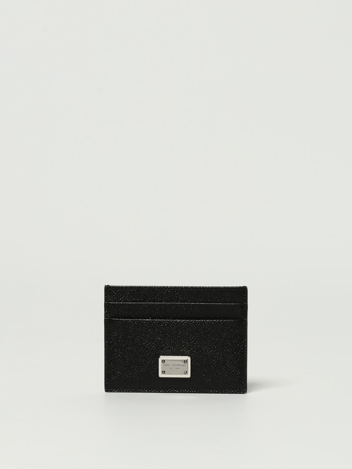 Dolce & Gabbana Card Holder With Logo Plaque In Black