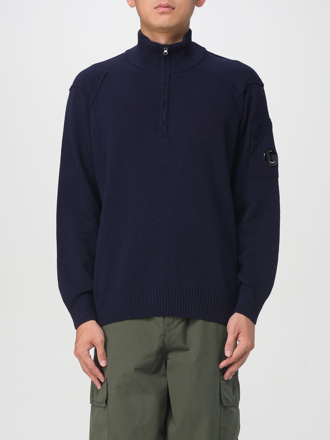 C.p. Company Sweater C. P. Company Men Color Blue In Blue