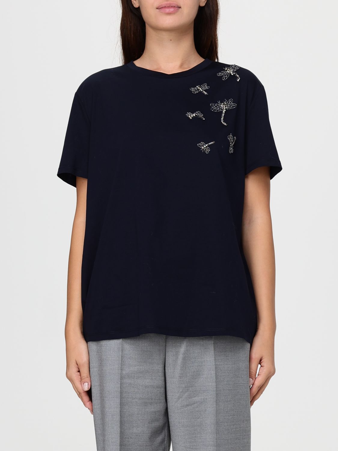 Max Mara Sweater Woman Studio In Blue