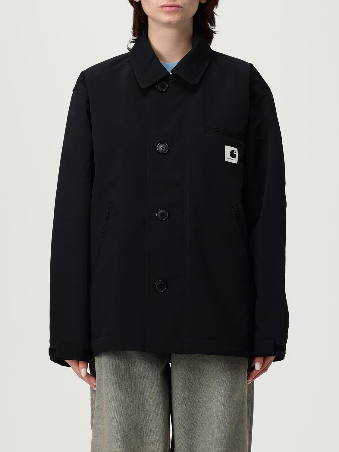 Carhartt Barnett Jacket Front Pocket Long Sleeves In Black