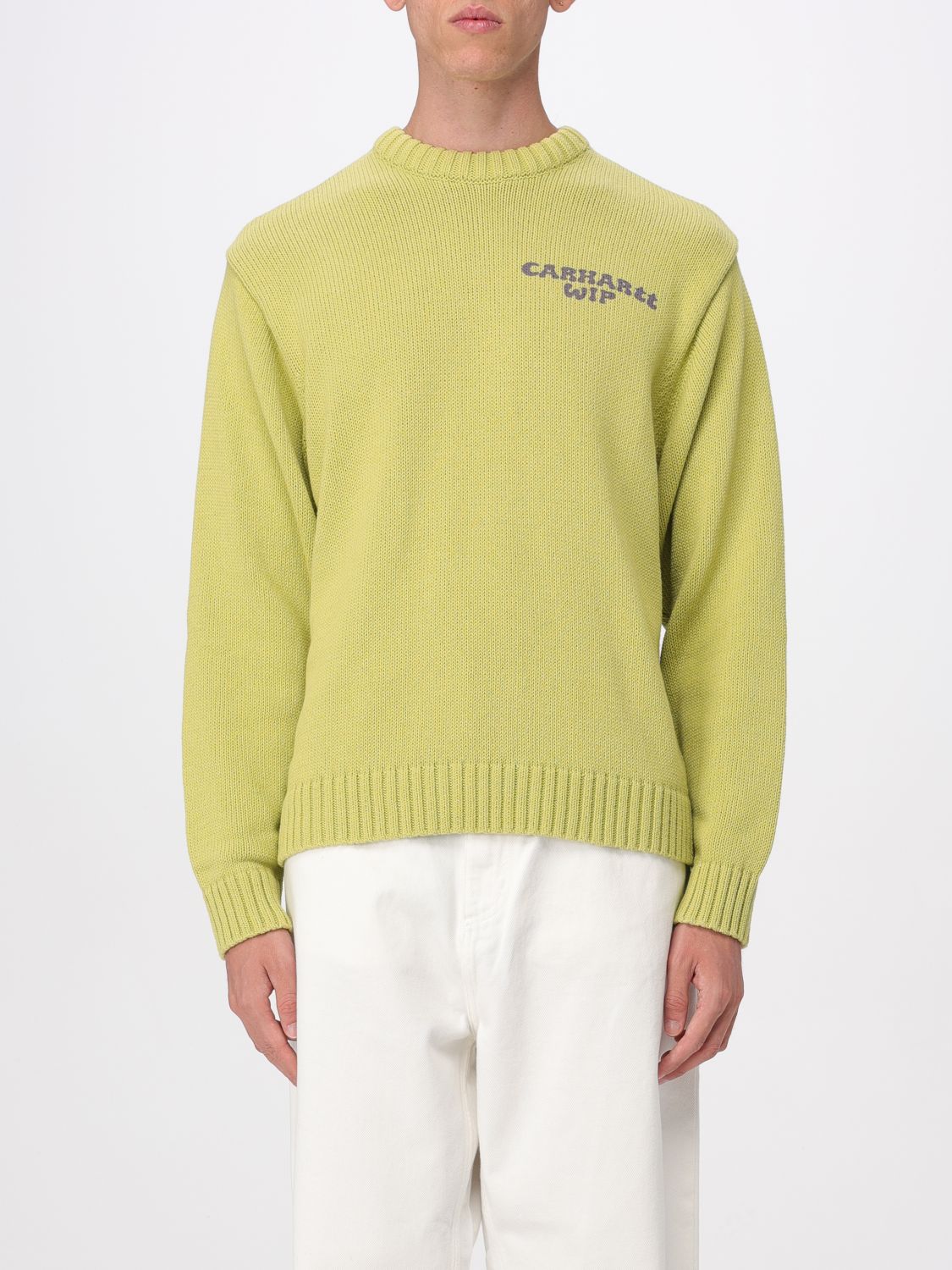 Carhartt Embroidered-logo Sweater In Green