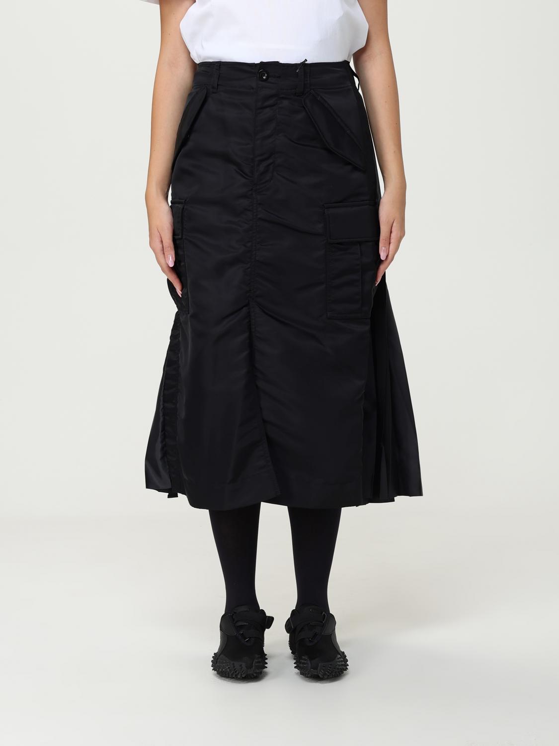 Sacai Skirts Blacks And Greys In Black