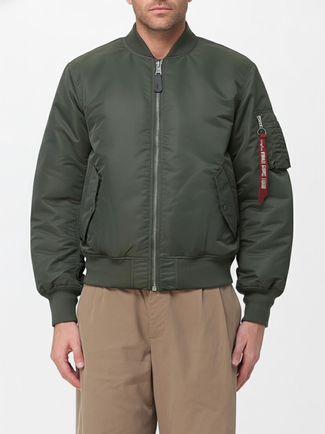 Alpha Industries Jacket Men Color Green