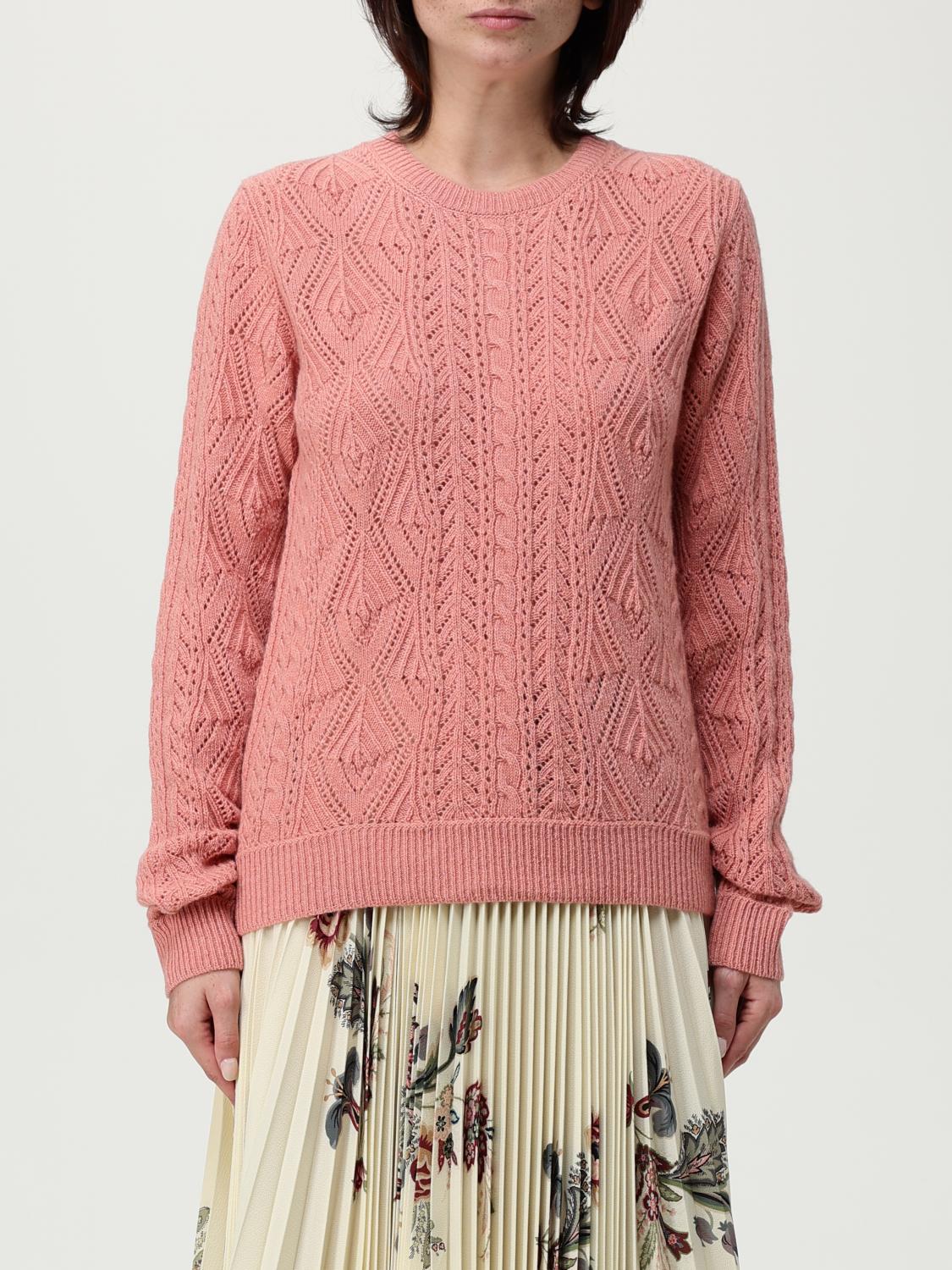 Etro Wool Sweater In Pink