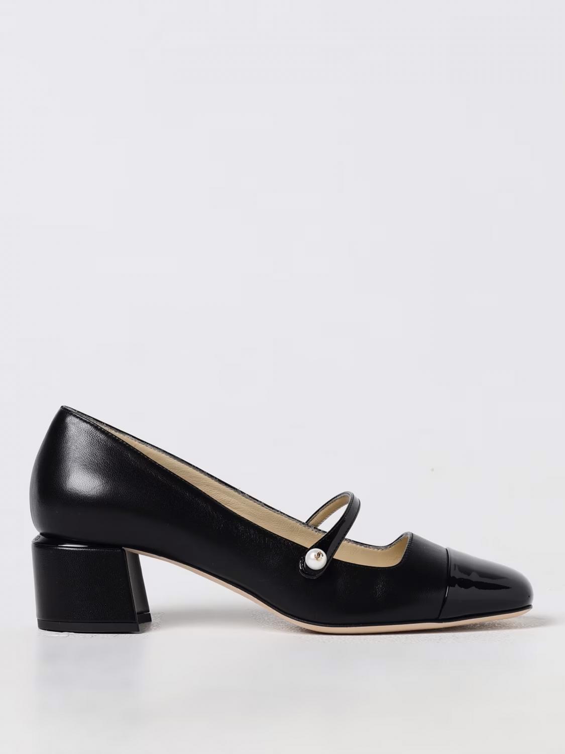 Jimmy Choo Closed Toe Chunky Heel Pump In Black
