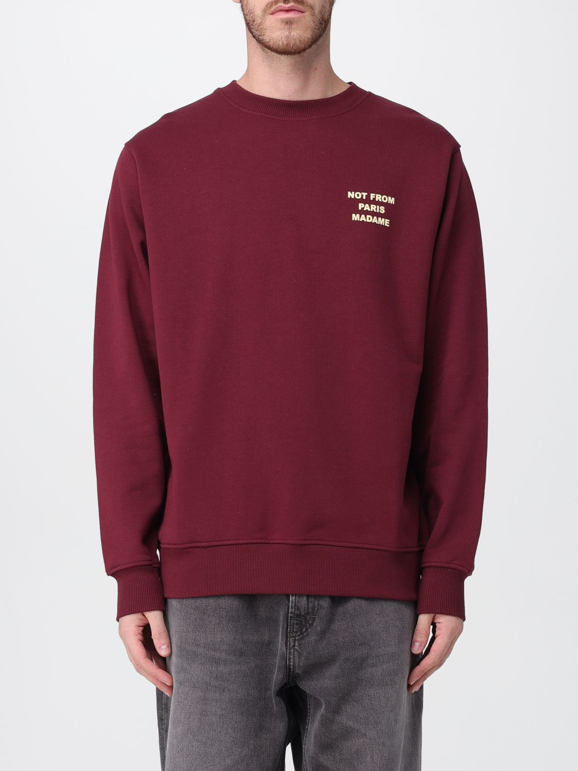 Drôle De Monsieur Drole De Monsieur Sweatshirt Not From Paris Madame In Red