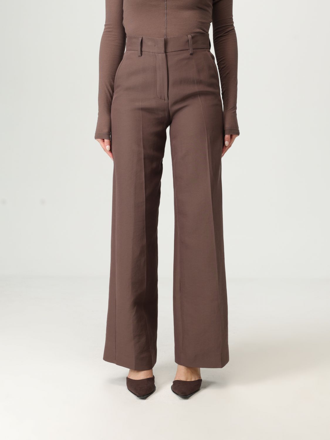 Weekend Max Mara Pants Woman  In Brown