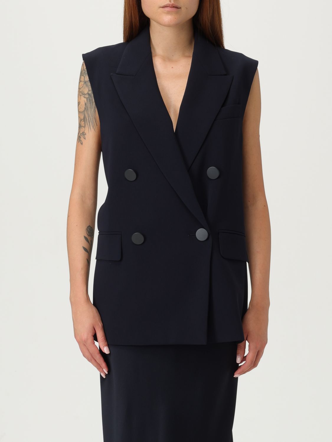Max Mara Blazer Woman Studio In Blue