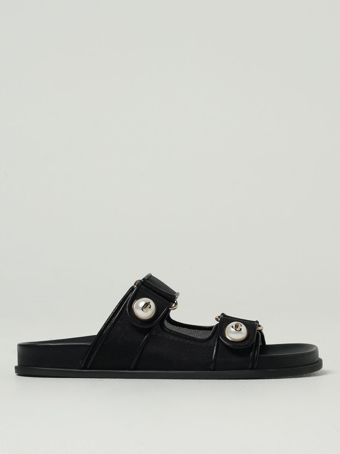Jimmy Choo Fayence Mesh Sandals In Black