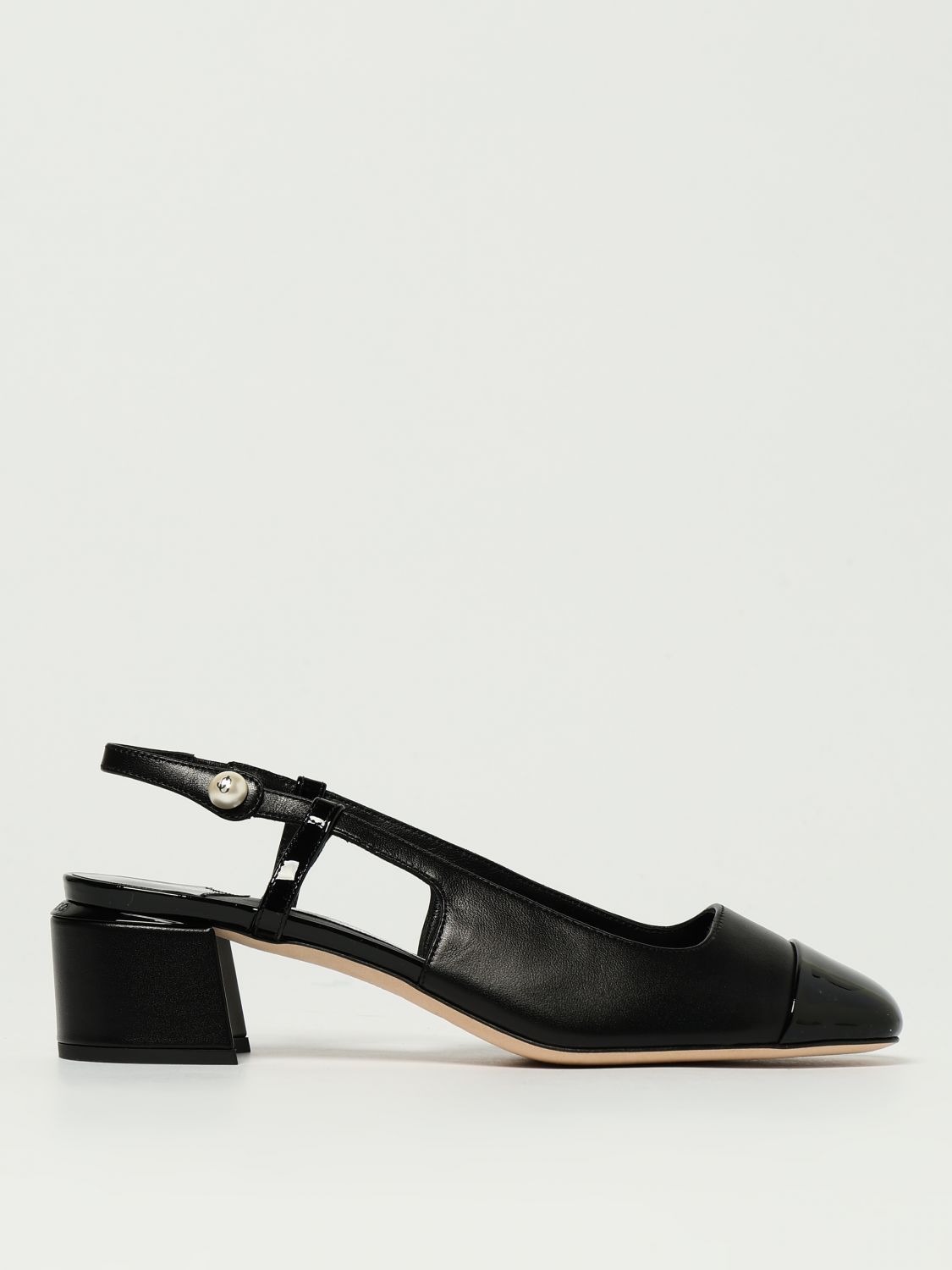 Jimmy Choo Elisa Patent Leather Slingback Pumps In Black
