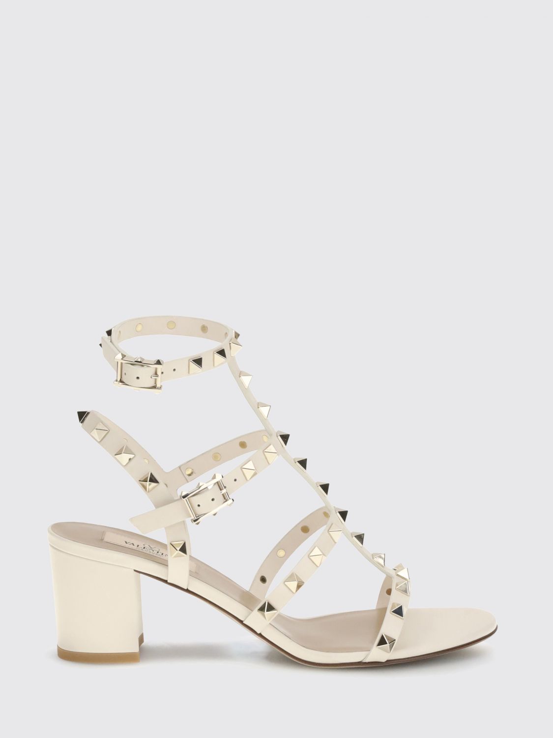 Valentino Garavani Heeled Sandal  Woman Color Ivory In Neutral
