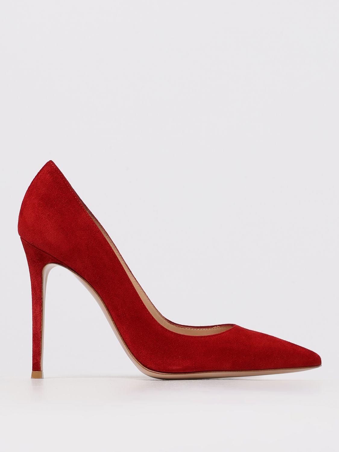 Gianvito Rossi Pumps Woman Color Red In Animal Print