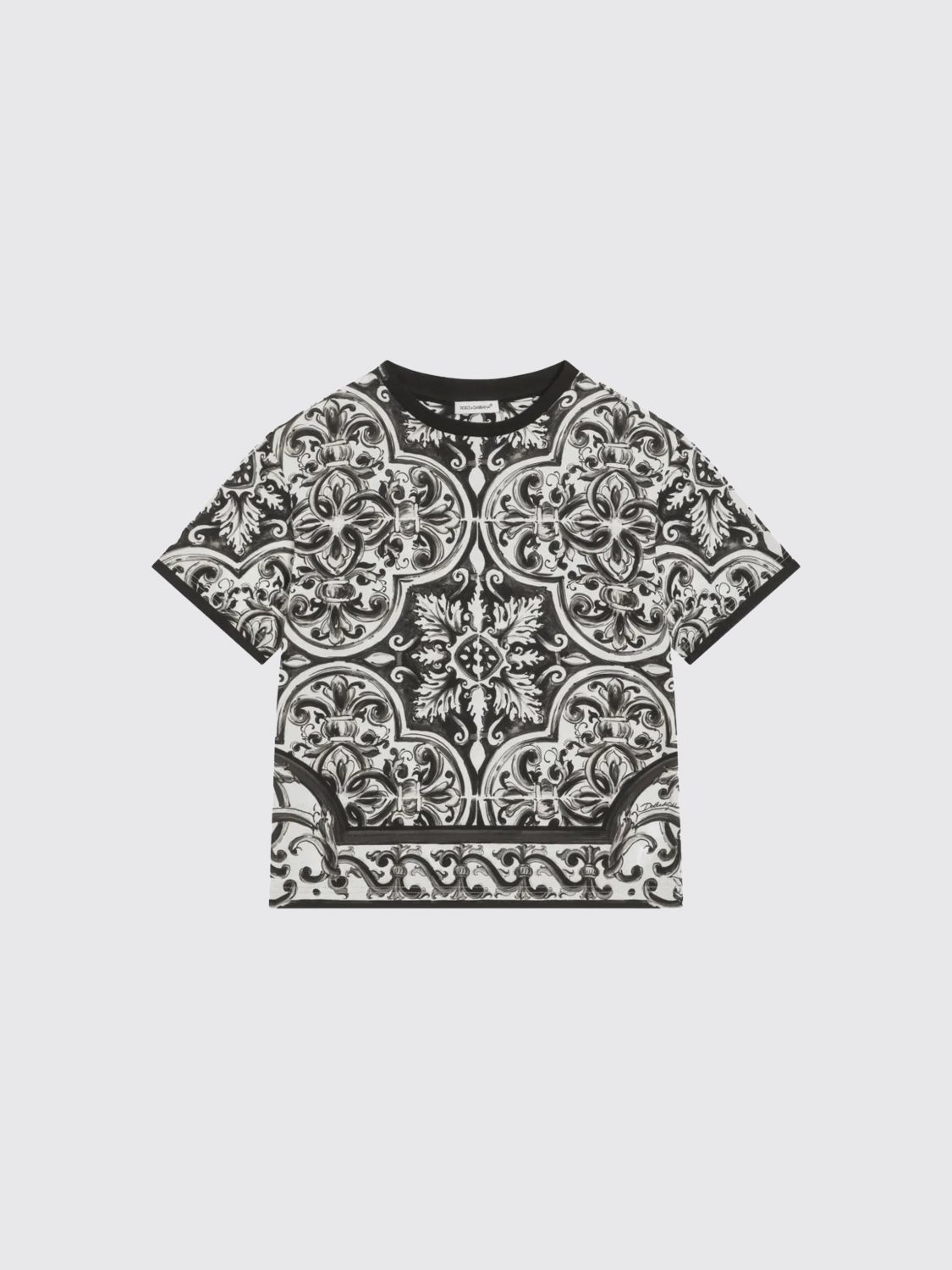 Dolce & Gabbana Majolica-print Short-sleeved T-shirt In Multi