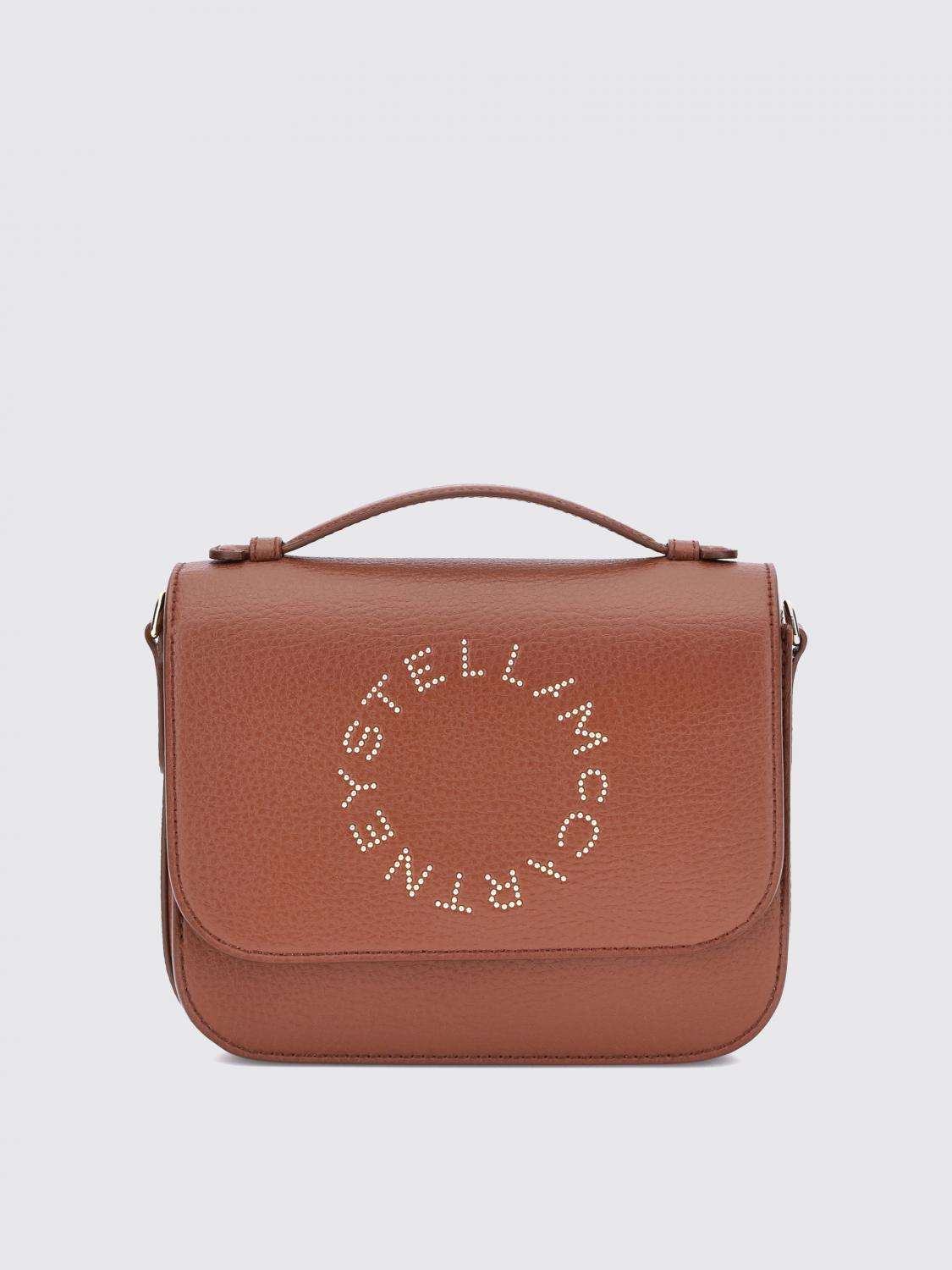 Stella Mccartney Messenger Shoulder With Logo Bags In Brown