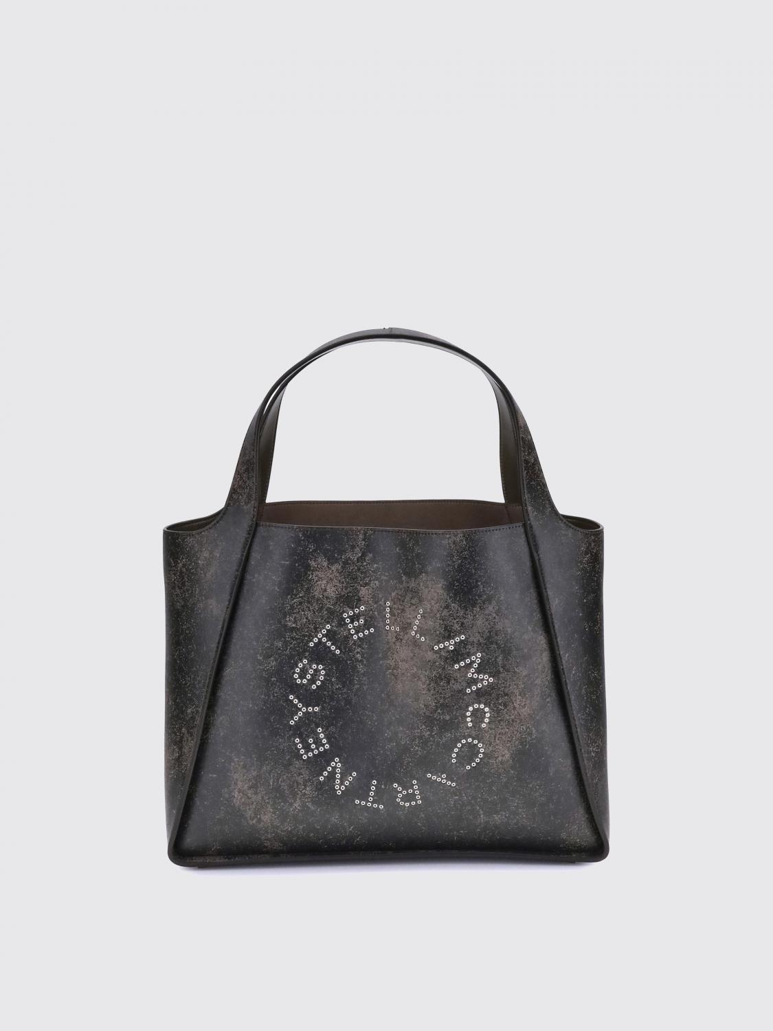 Stella Mccartney Aged Effect Tote Bag In Brown