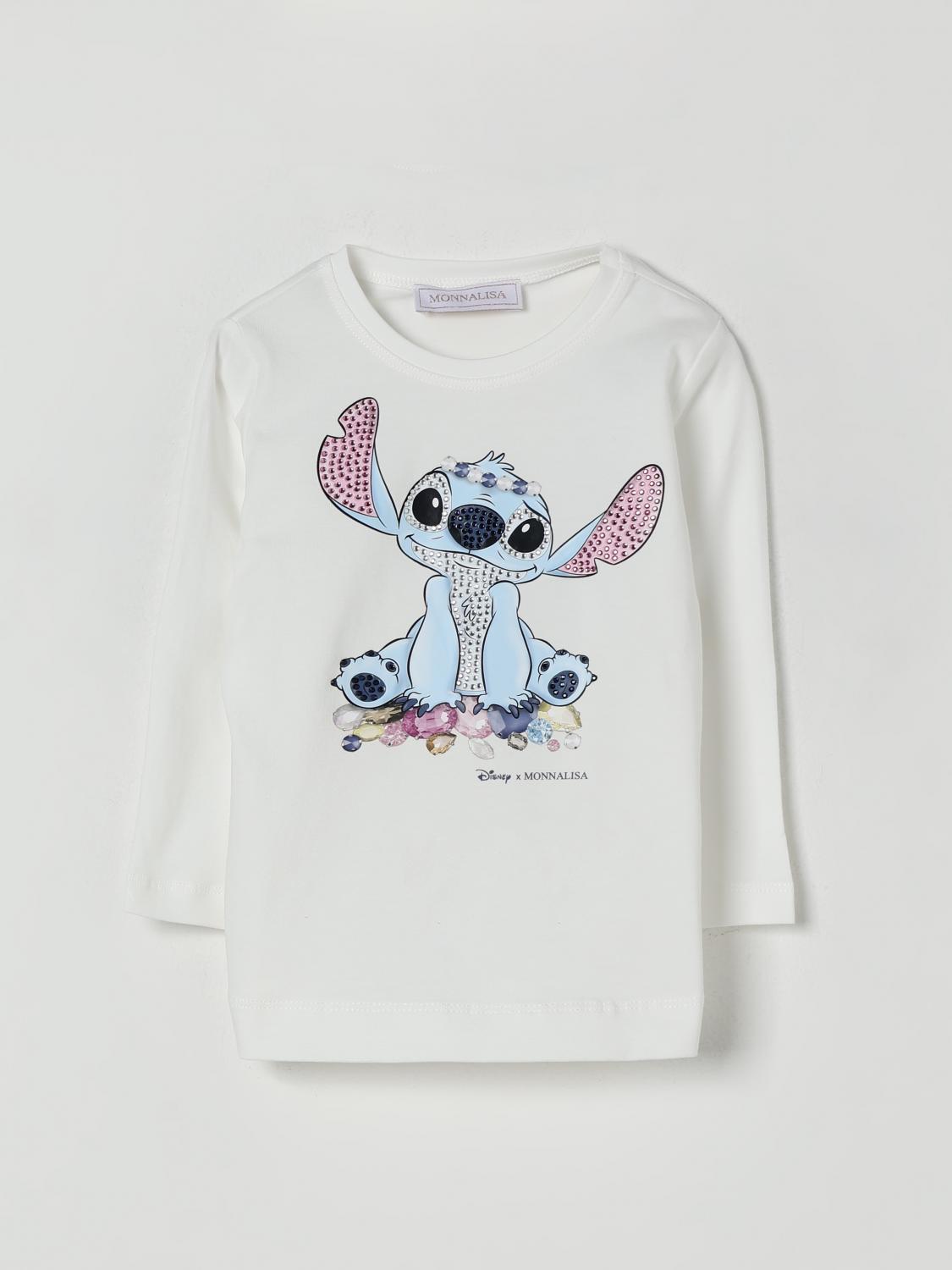Monnalisa T-shirt  Kids Color Yellow Cream In White