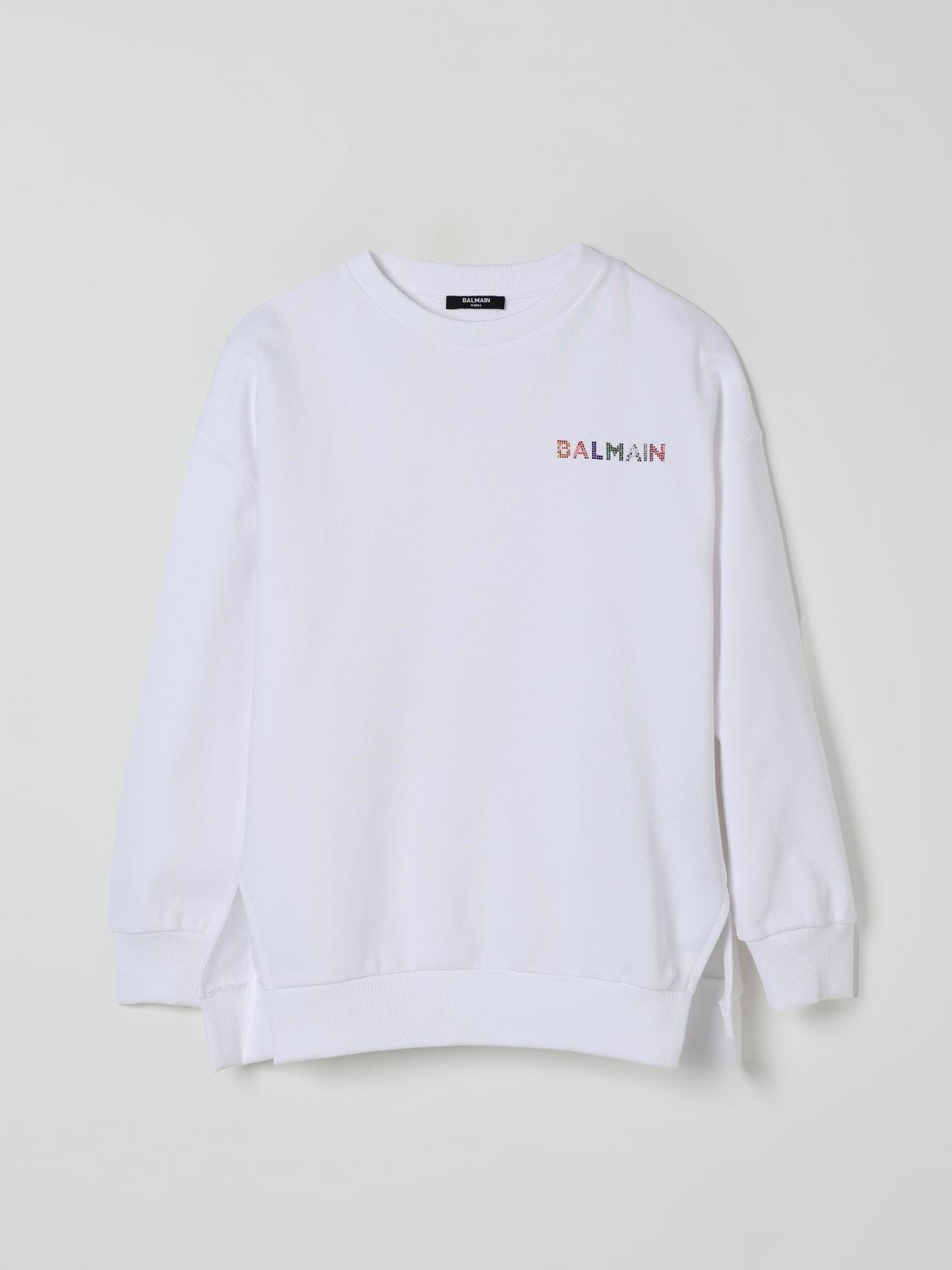 Balmain Sweater Kids Color White In Neutral