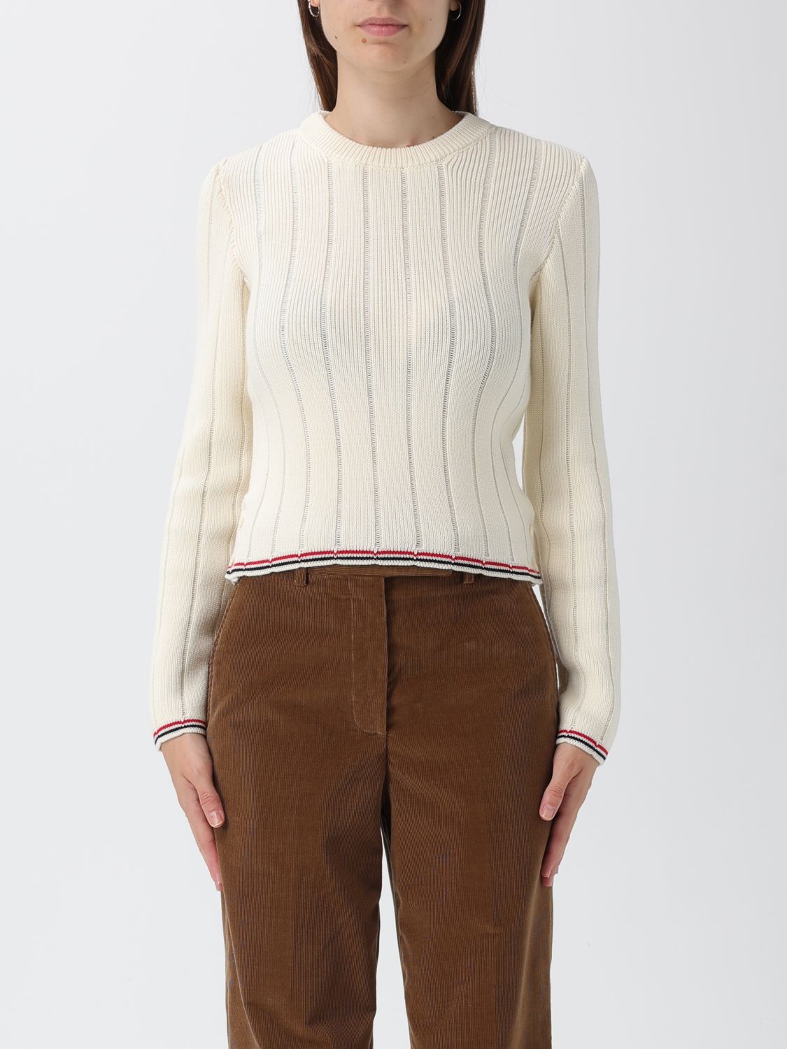Thom Browne Sweater Woman Color White In White