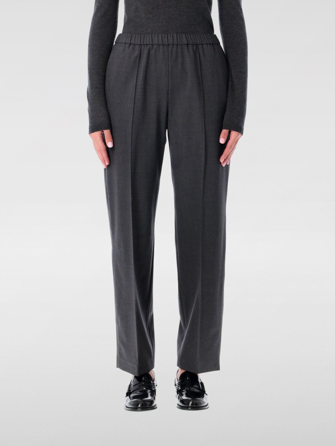 Fabiana Filippi Comfortable Wool Jogging Trousers Side Pockets In Multi