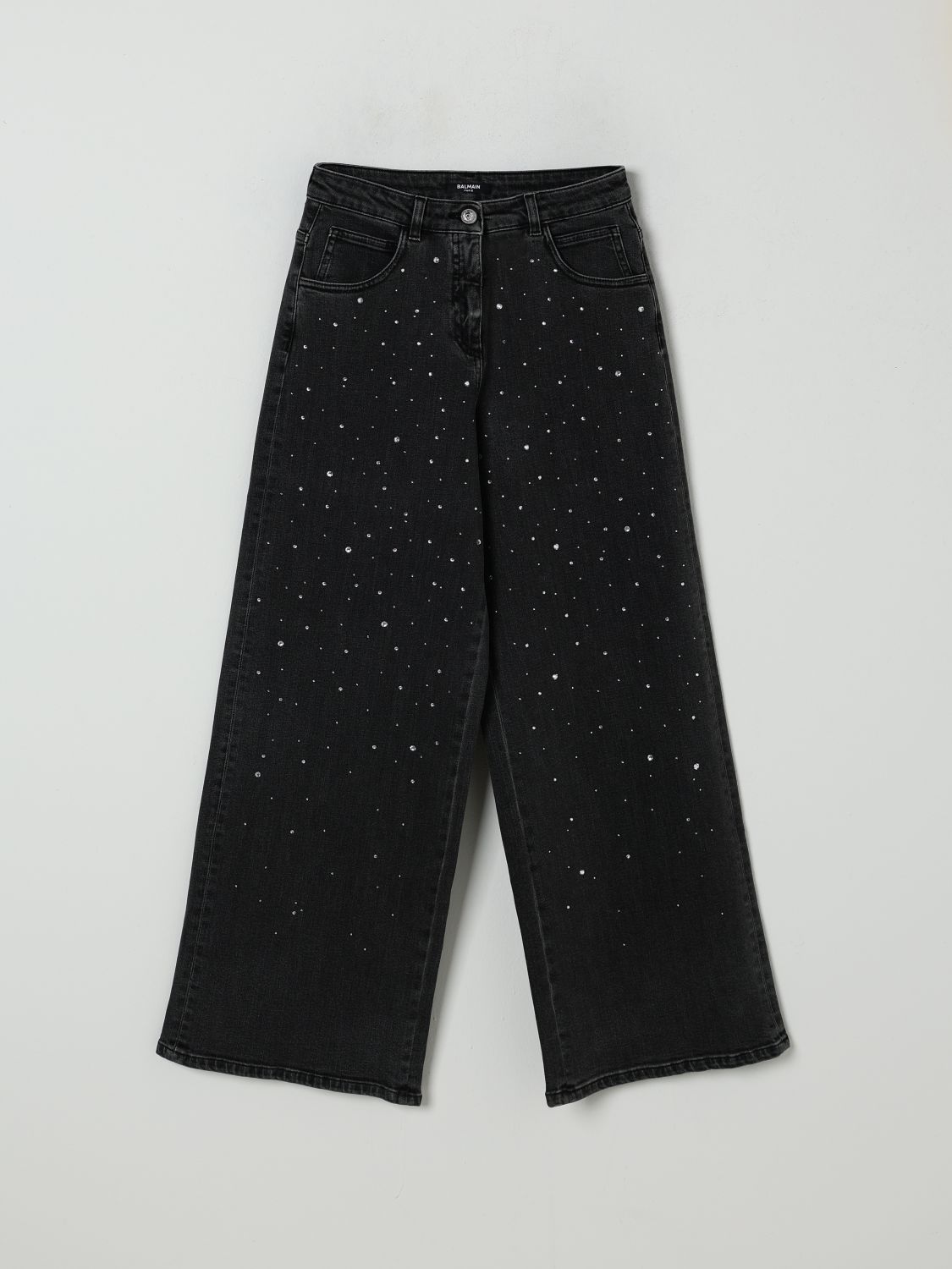 Balmain Pants Kids Color Black In Black