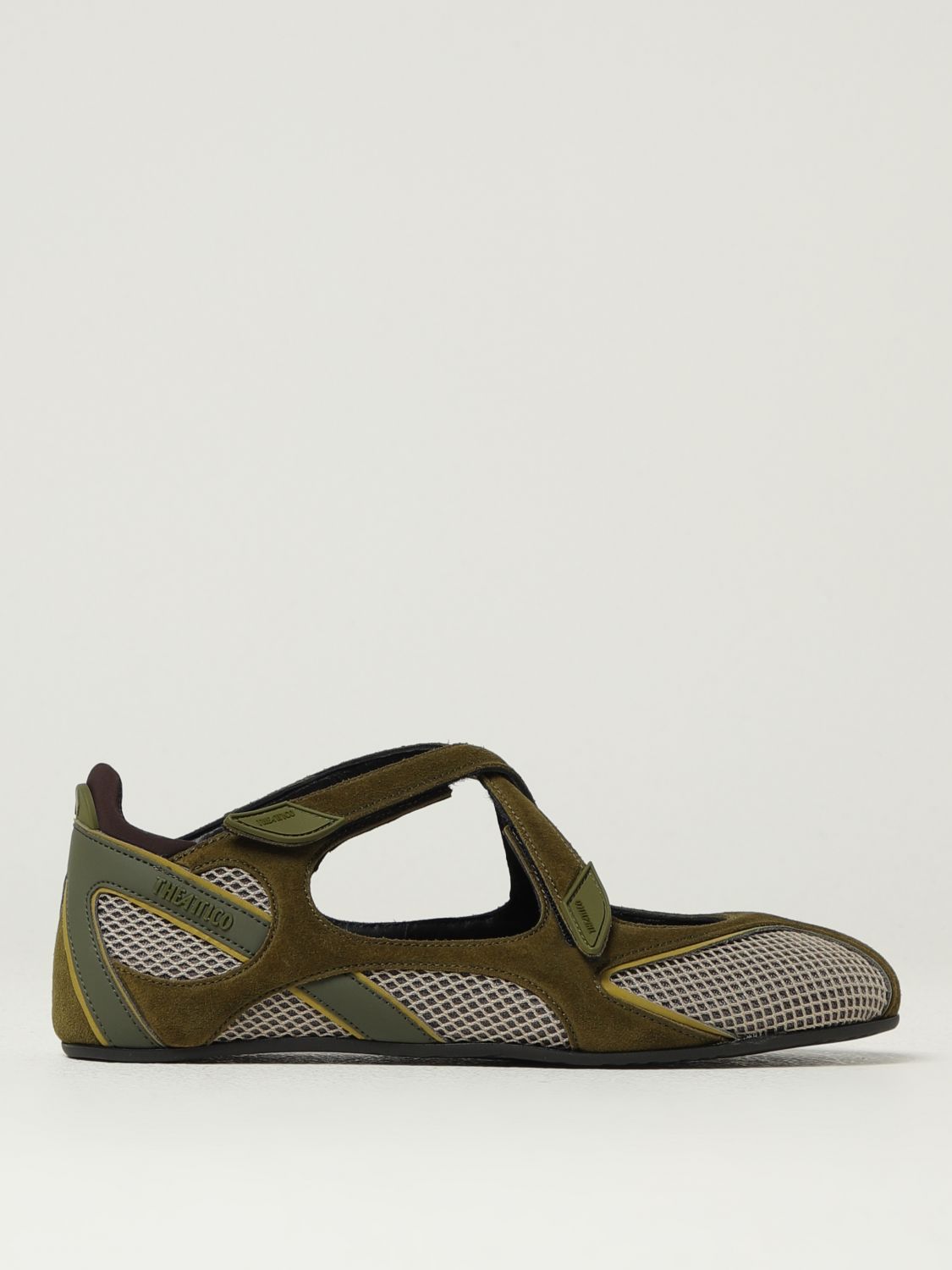 Attico Ballet Flats The Woman Color Green In Green