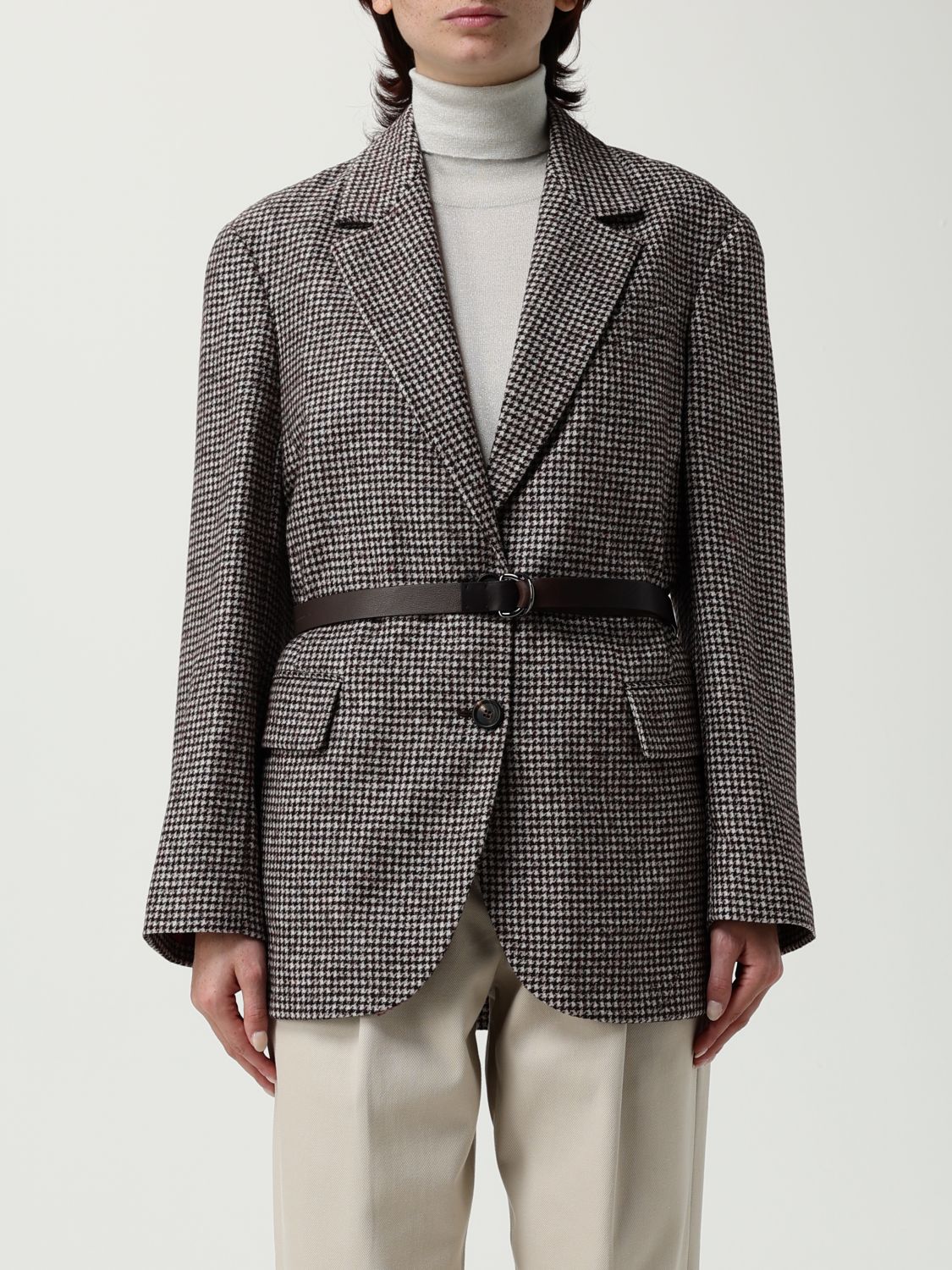 Brunello Cucinelli Blazer  Woman Color Beige In Sand