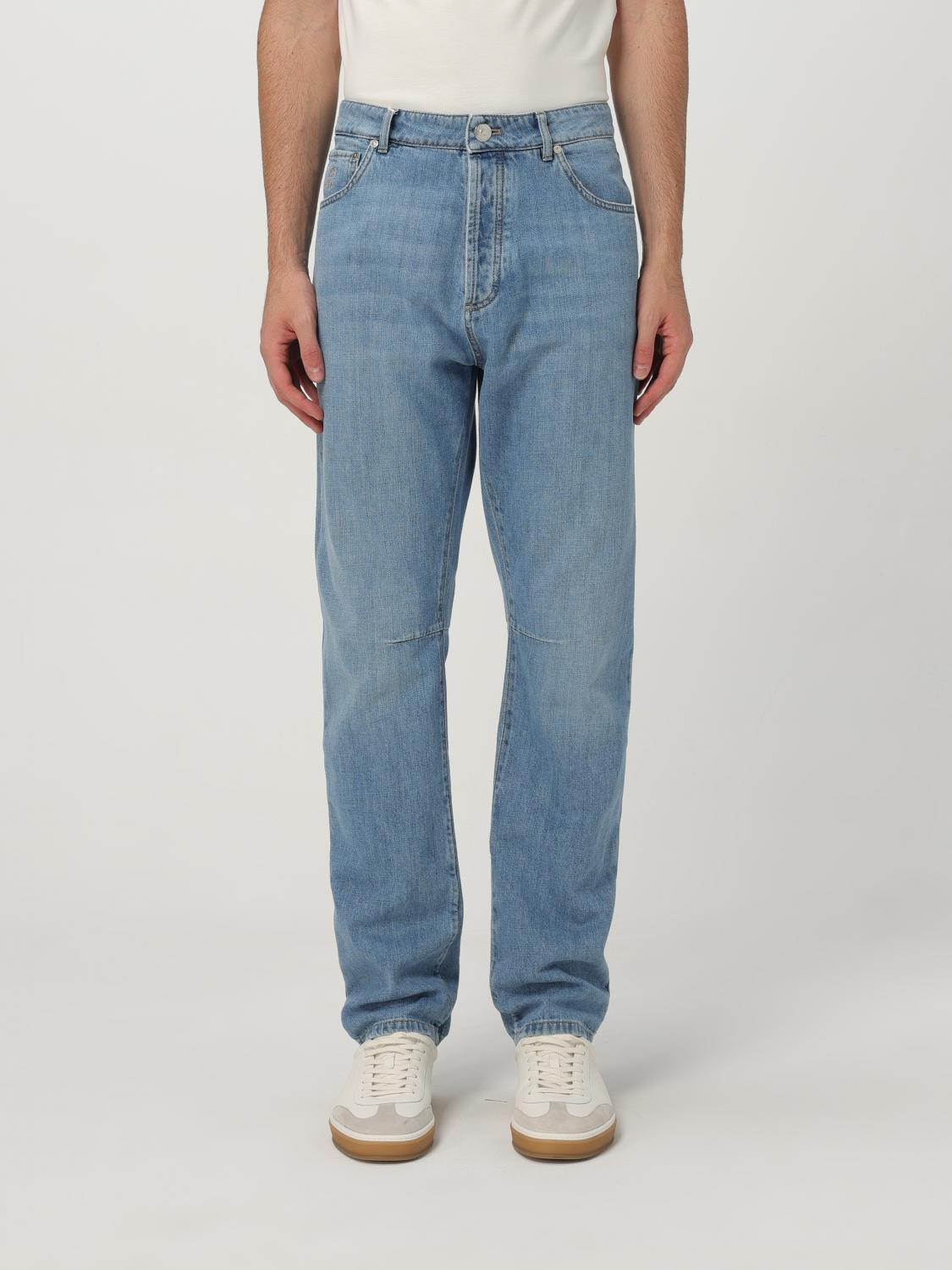 Brunello Cucinelli Jeans Men Color Blue 1 In Blue