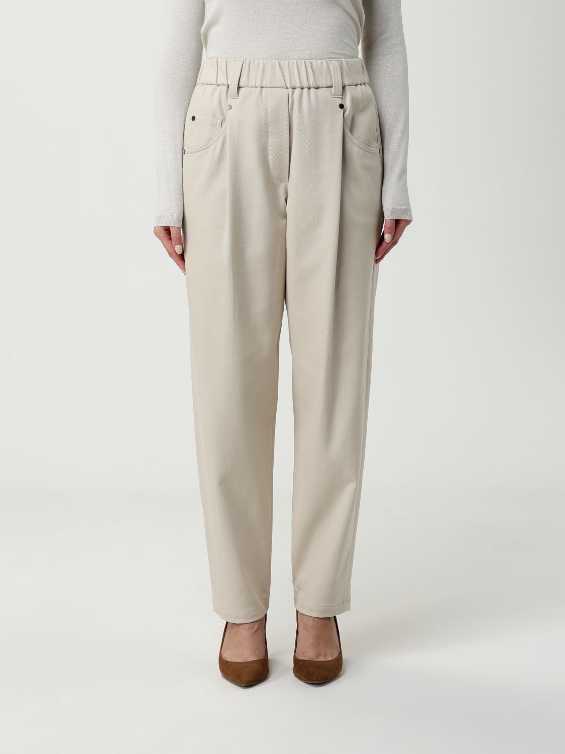 Brunello Cucinelli Pants  Woman Color Sand
