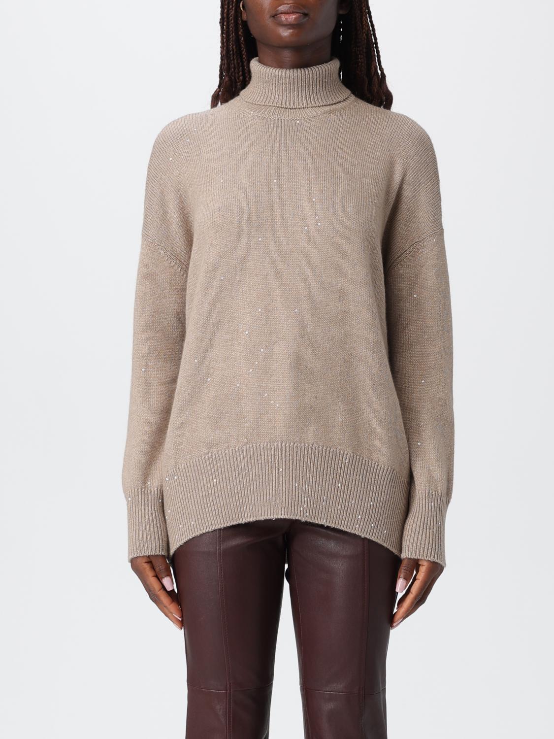Brunello Cucinelli Cardigan  Woman Color Brown In Neutral