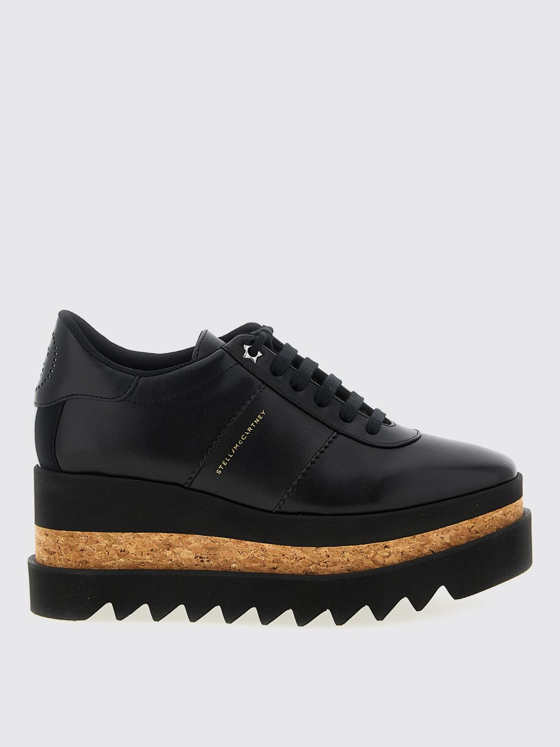 Stella Mccartney Elyse Platform Brogues With Contrast Sole In Black