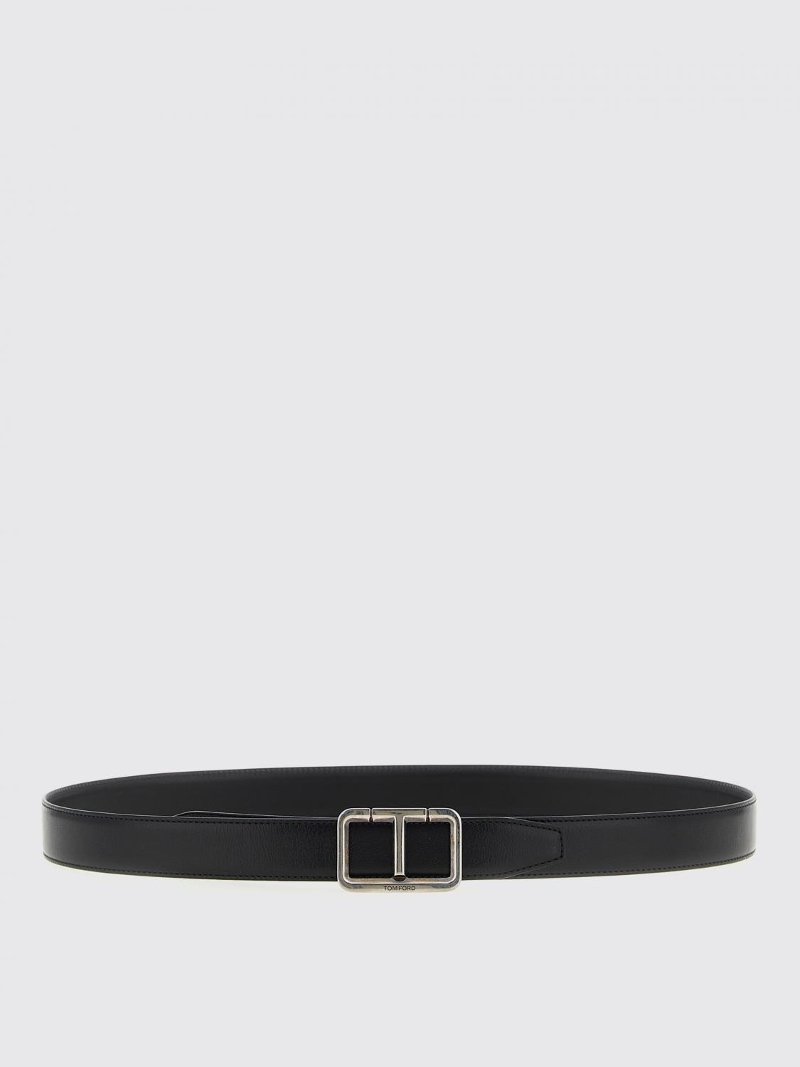 Tom Ford Reversible Belt Antique Buckle Belts Black