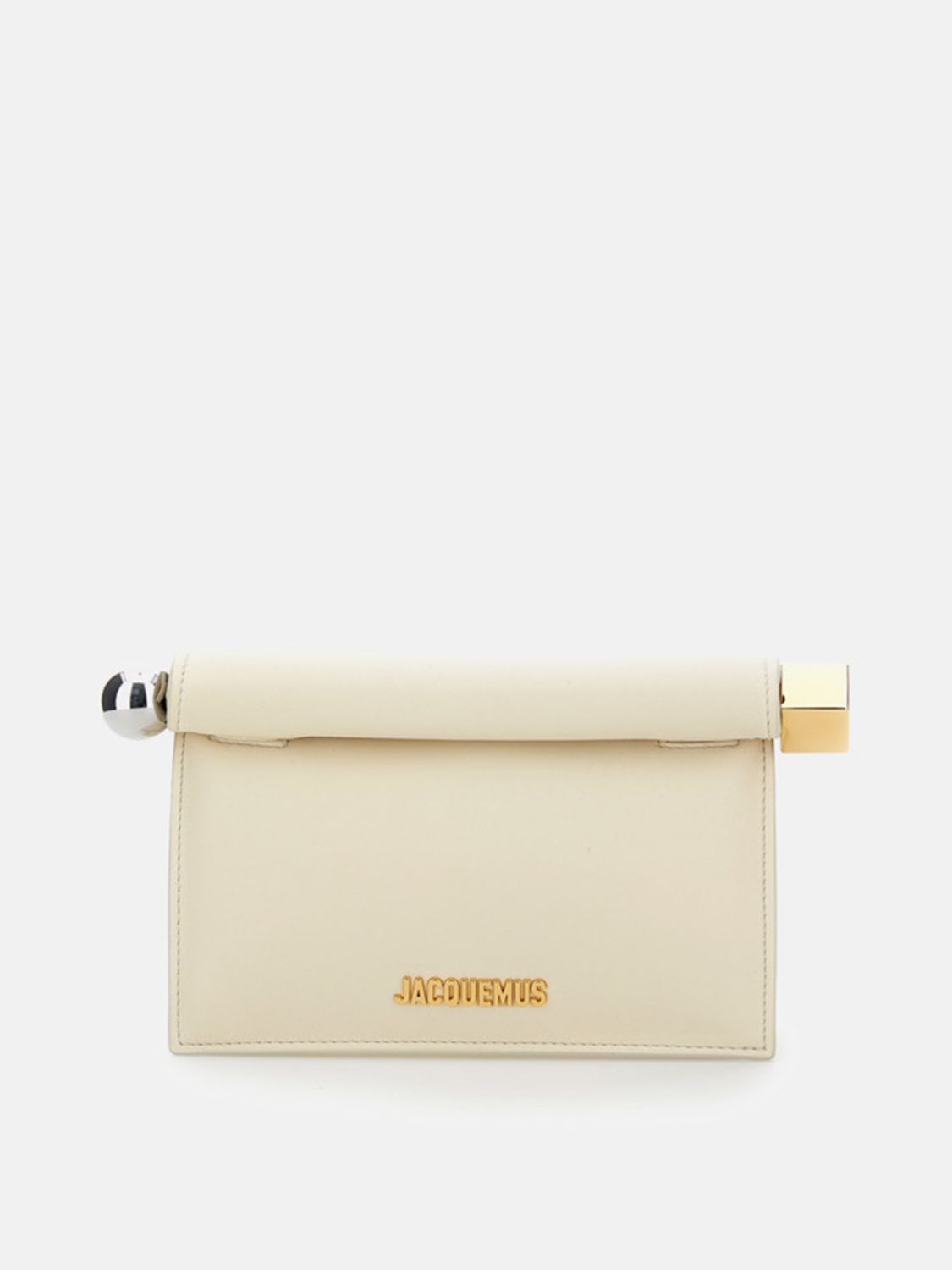 Jacquemus 'la Petite Pochette Rond Carré' Clutch In White