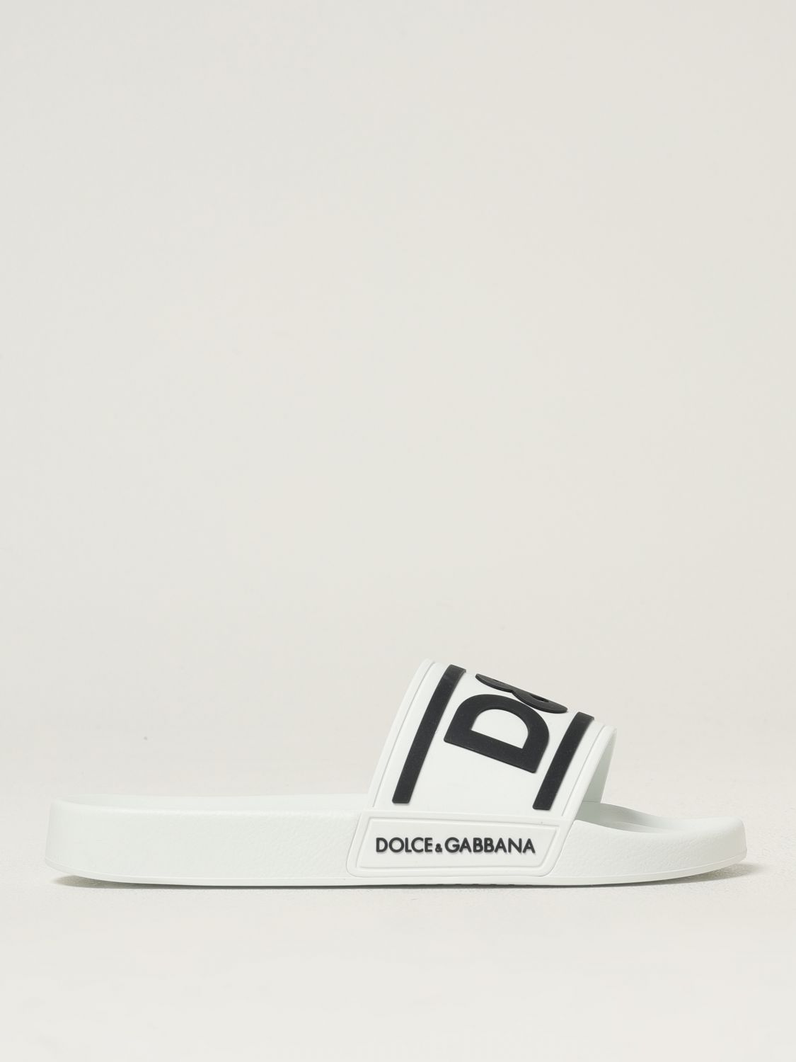 Dolce & Gabbana Dolce&gabbana Logo Embossed Sport Slide In White