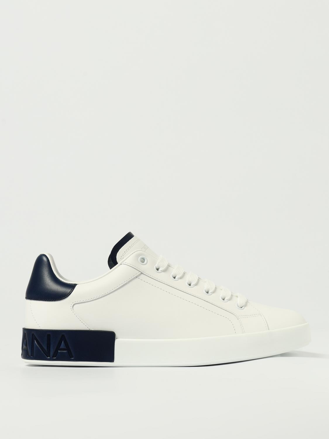 Dolce & Gabbana White Sneakers With Minimalist Design And Cushioned Sole In White