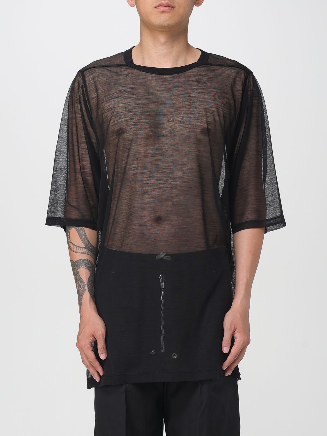 Rick Owens T-shirt Men Color Black In Black