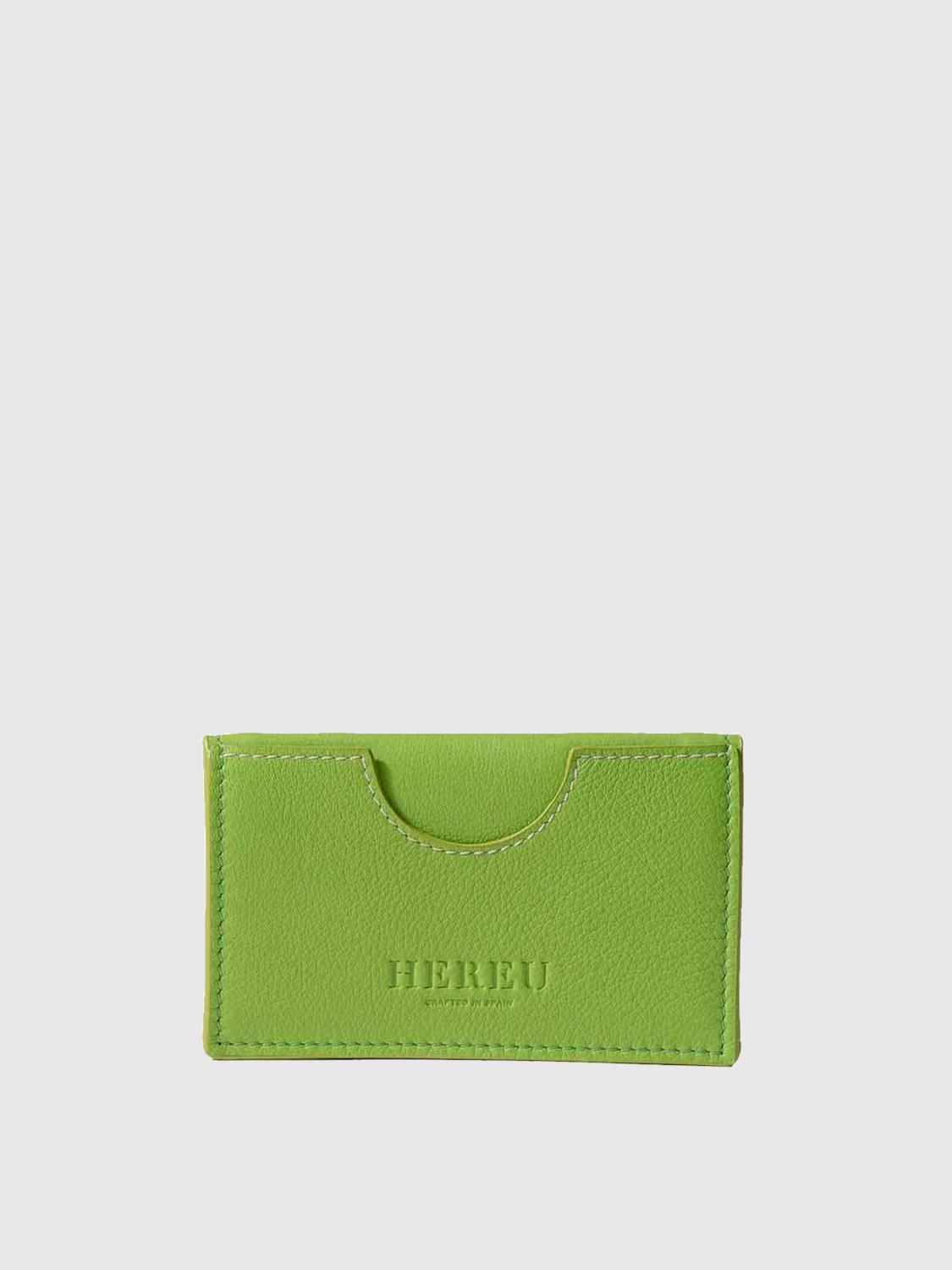 Hereu Wallet Woman Color Lime In Green