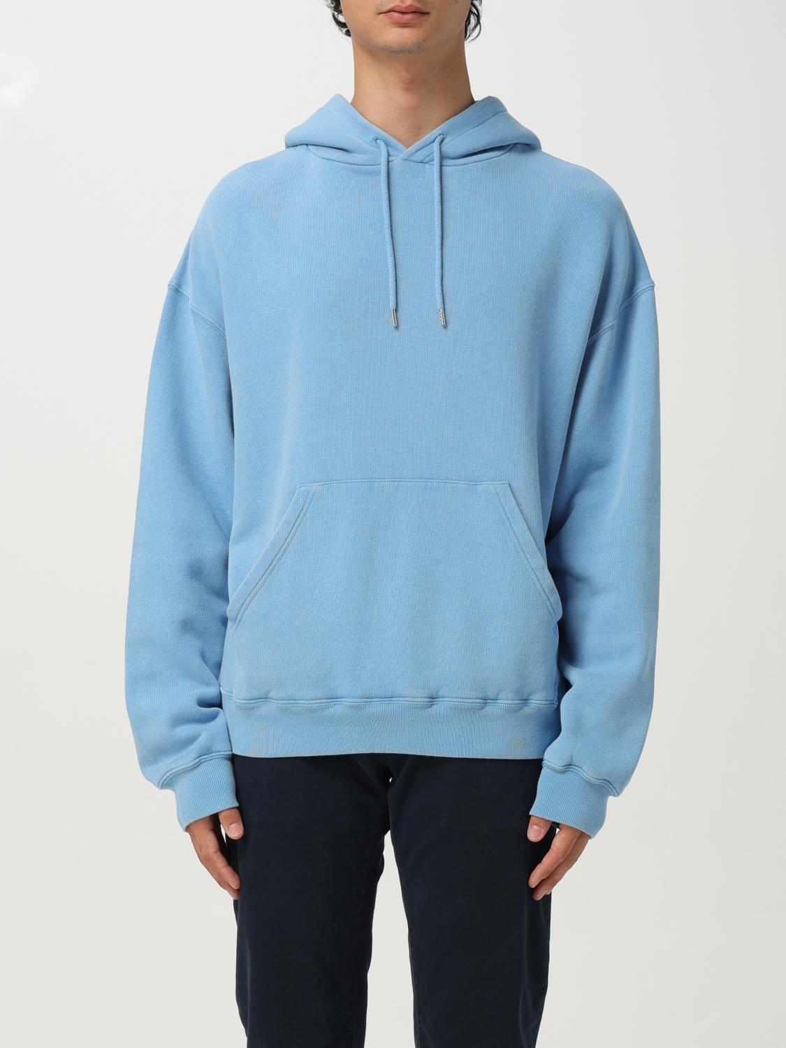 Axel Arigato Cornflower Blue Hoodie With Drop Shoulder In Blue