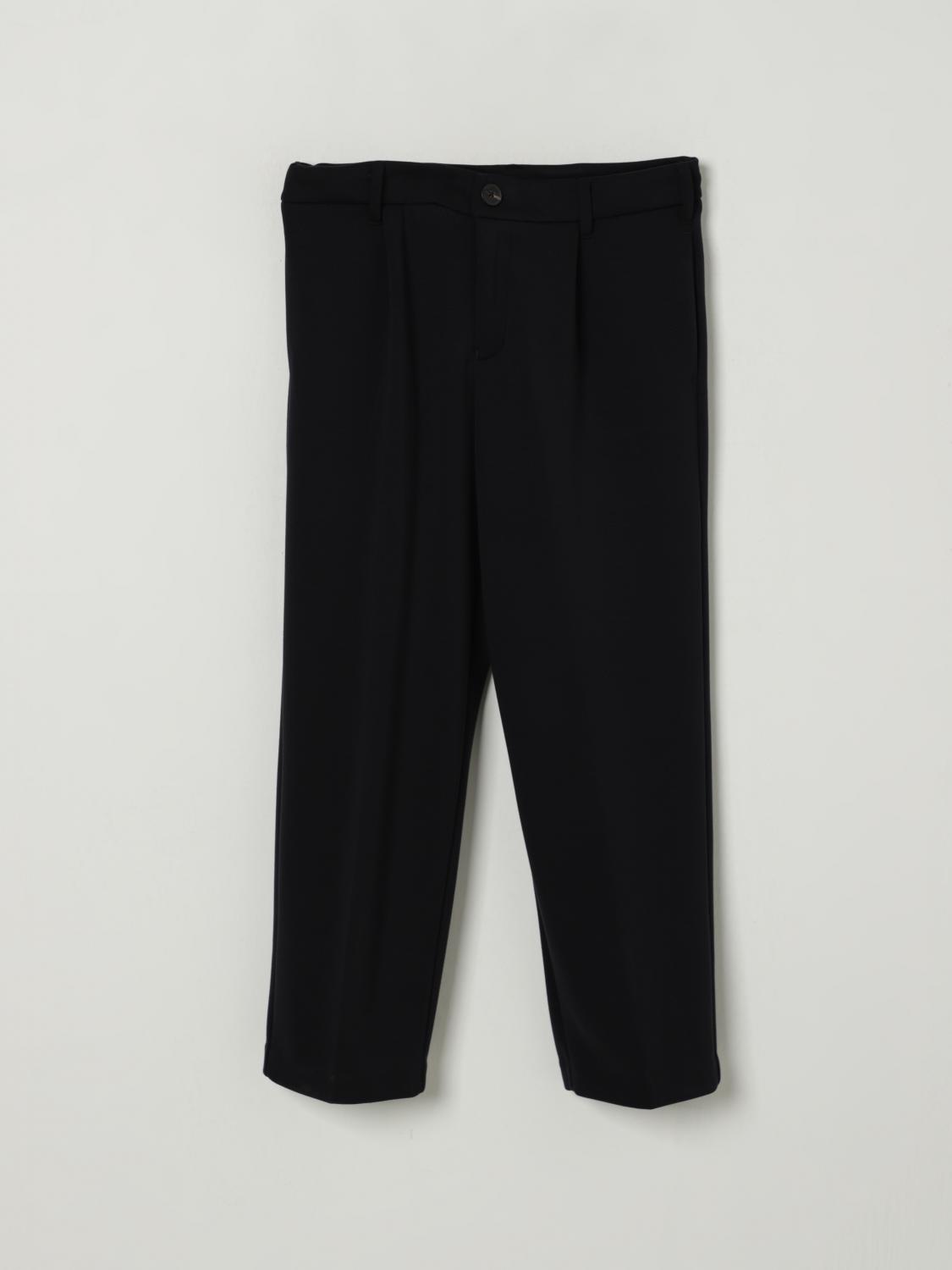 Emporio Armani Pants  Kids Color Navy In Black