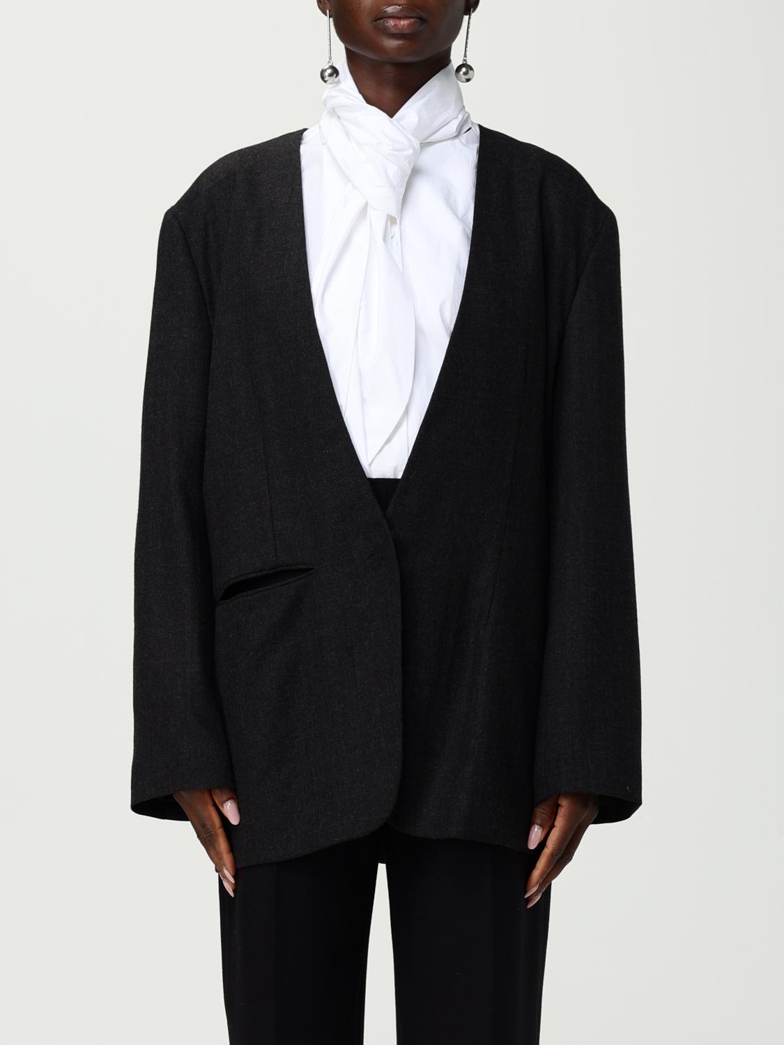 Alberta Ferretti Jacket  Woman Color Charcoal In Black