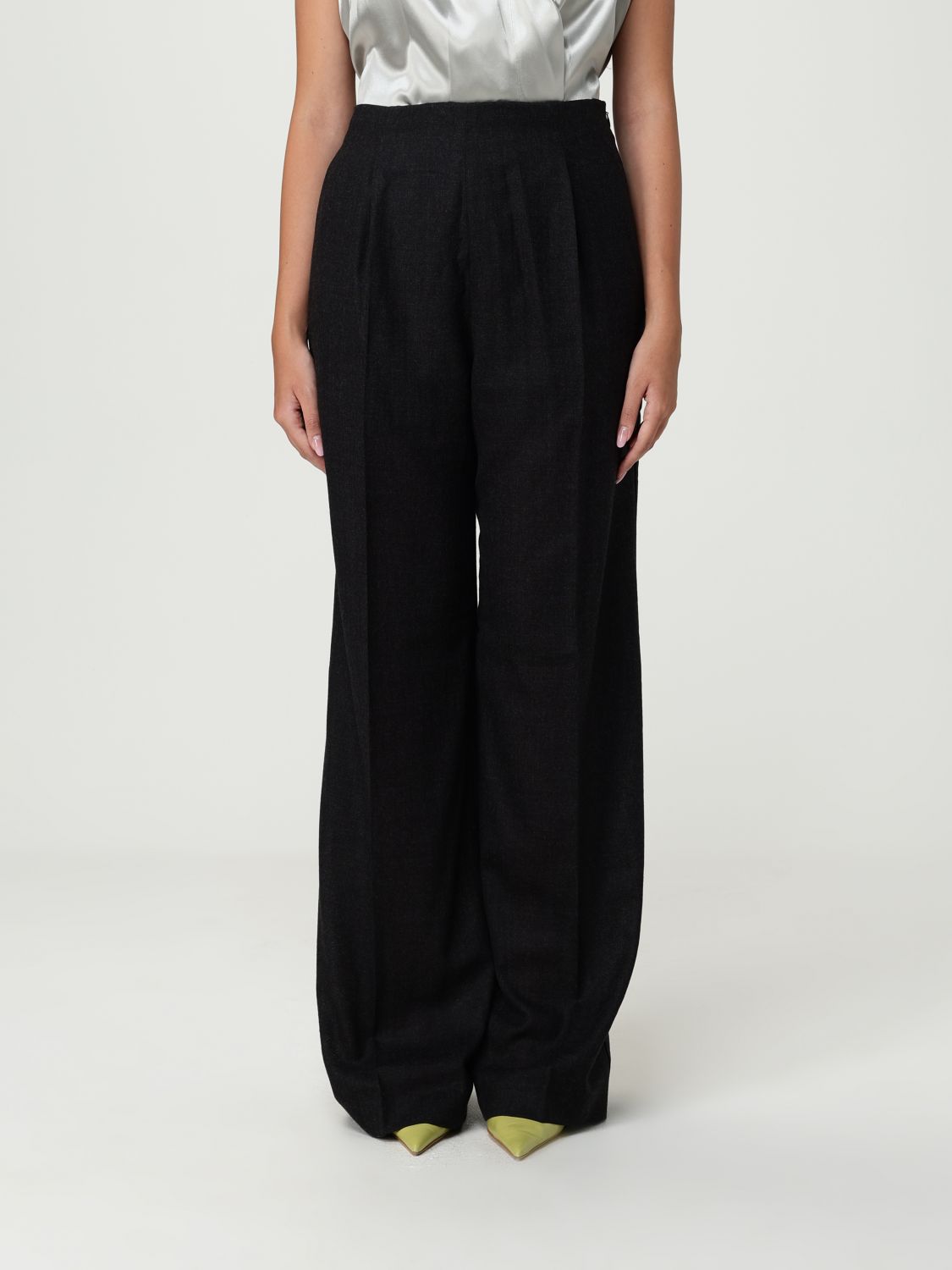 Alberta Ferretti Pants  Woman Color Grey In Black