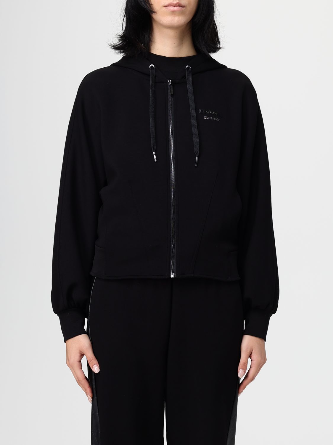 Armani Exchange Sweatshirt Woman Color Black In Black
