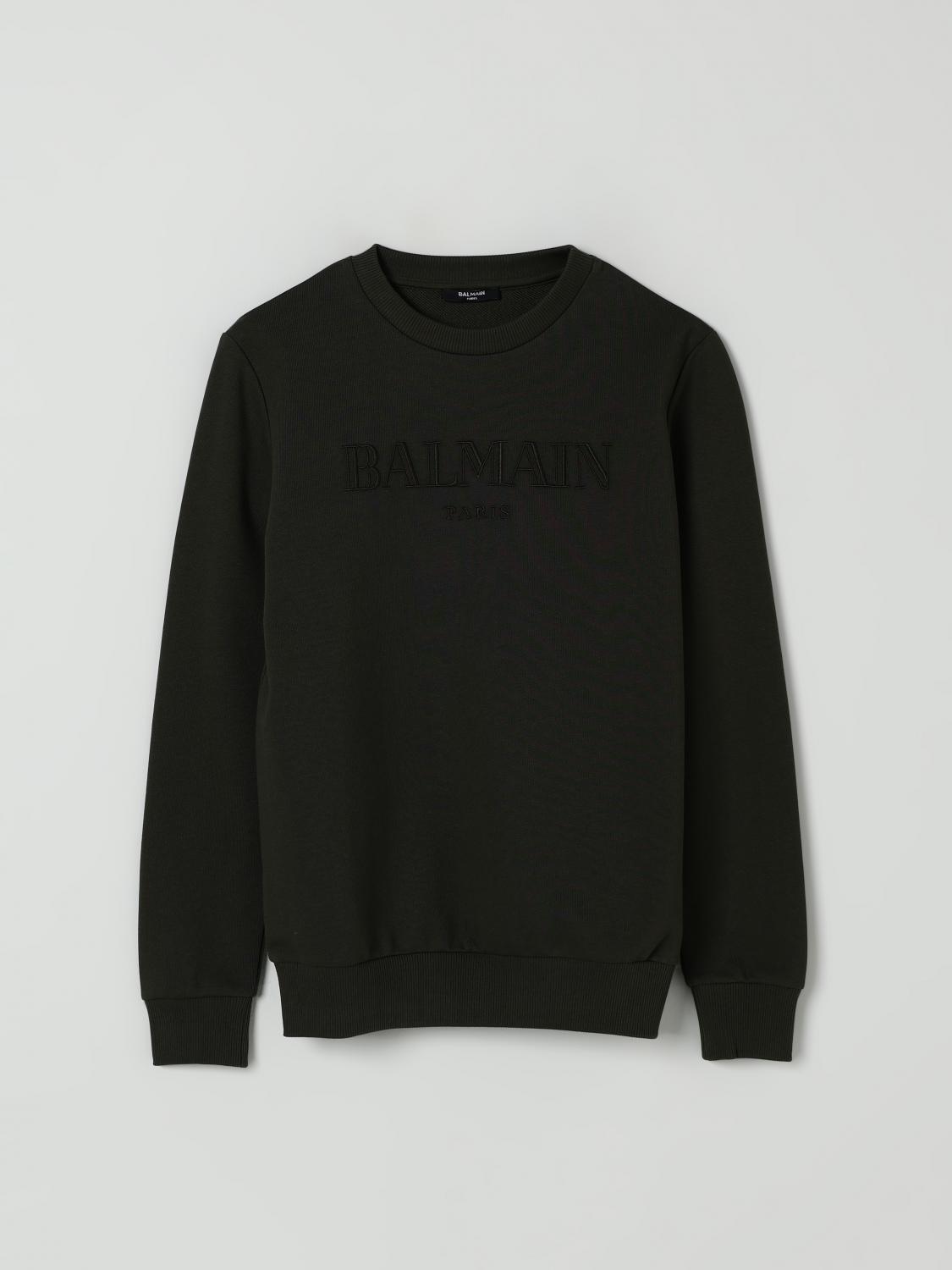 Balmain Sweater  Kids Color Kaki In Black